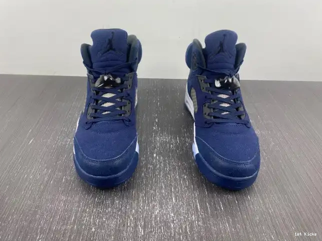 1st Kicks Shoes Jordan FD6812-400 Georgetown Air 5 0503